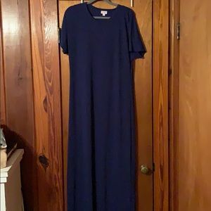 Navy blue Lulaloe Maria maxi dress